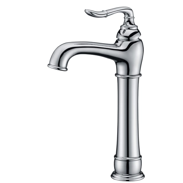 Nostalgie Armatur Chrom Lang für Aufsatzwaschbecken - Paulgurkes