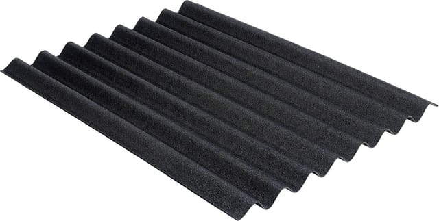 Onduline - Bitumenwellplatte Easyline 100 x 76 cm 2,6 mm schwarz Kunststoffbedachung