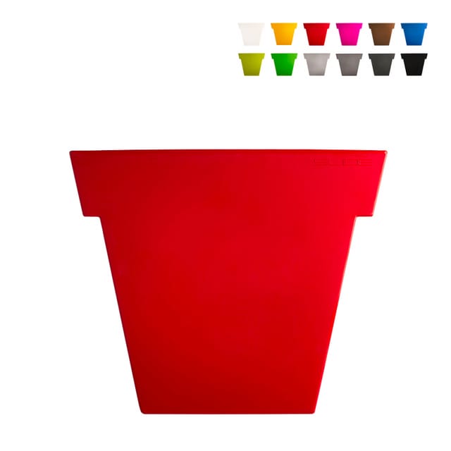 Blumentopf 74 cm Modernes Slide Design Il Vaso - Rot