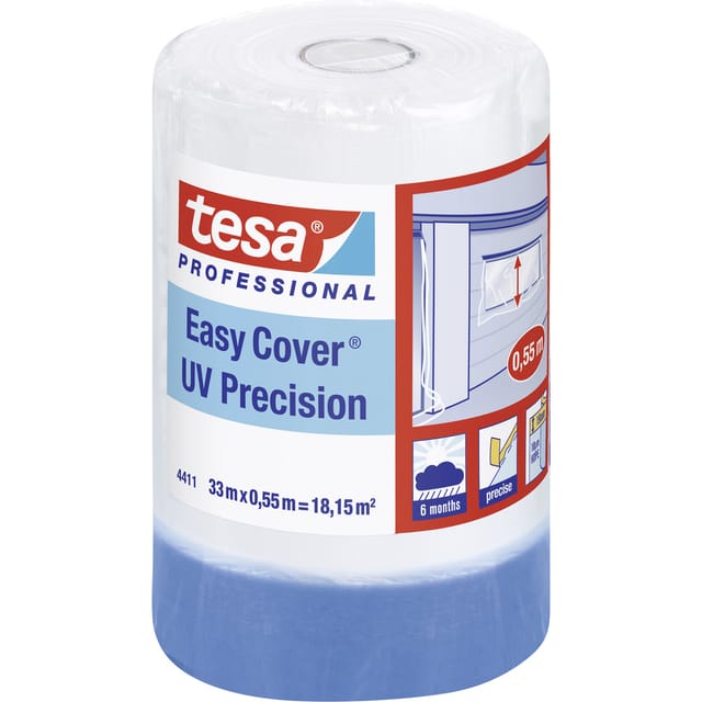 Tesa - 04411-00002-00 Abdeckfolie Easy Cover® Blau (l x b) 33 m x 55 cm 1 St.