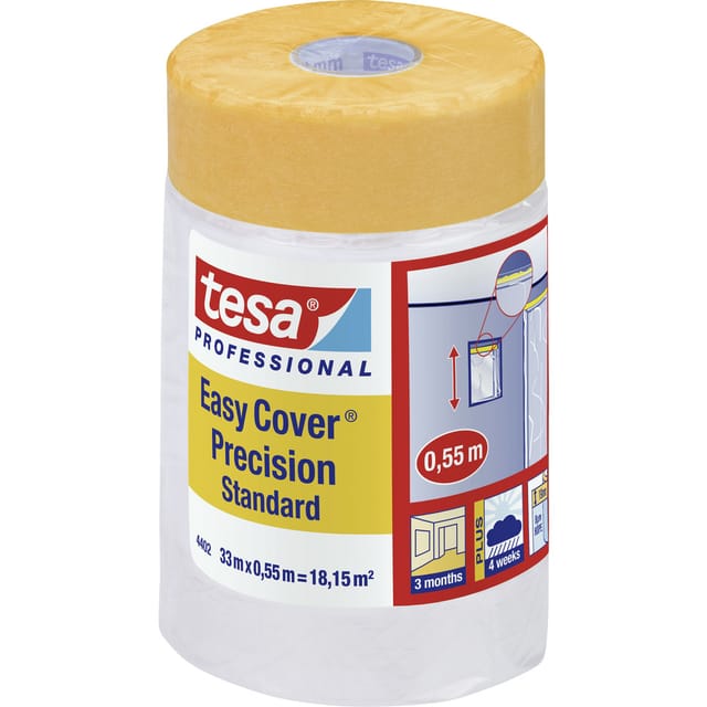Tesa - 04402-00003-01 Abdeckfolie Easy Cover® Orange (l x b) 33 m x 55 cm 1 St.