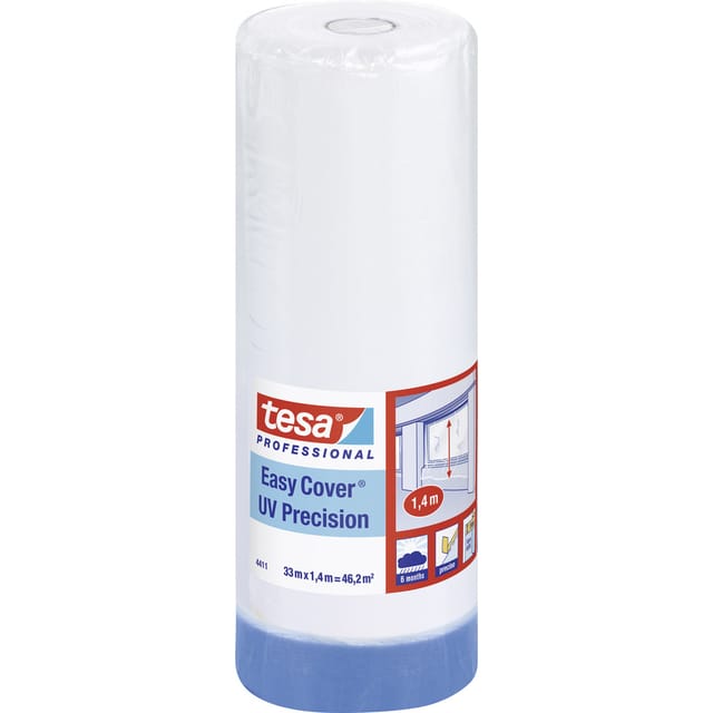 04411-00001-00 Abdeckfolie Easy Cover® Blau (l x b) 33 m x 1.4 m 1 St. - Tesa