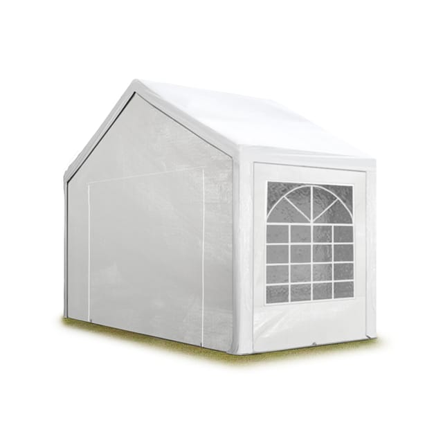 Partyzelt Pavillon 3x2 m in weiß pe Plane 350 n Wasserdicht uv Schutz Festzelt Gartenzelt