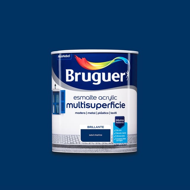 Heller marineblauer Mehrflächen-Acryllack 0,750 l 5057548 Bruguer