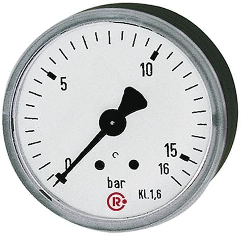 Manometer d. 63 mm 0-10bar G1/4 rue zent.