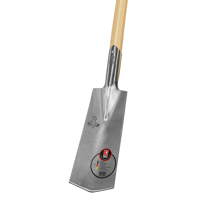 FP - ideal Spaten Spieker Form Größe 2, Doppelfederspaten, 85 cm Eschen-T-Stiel