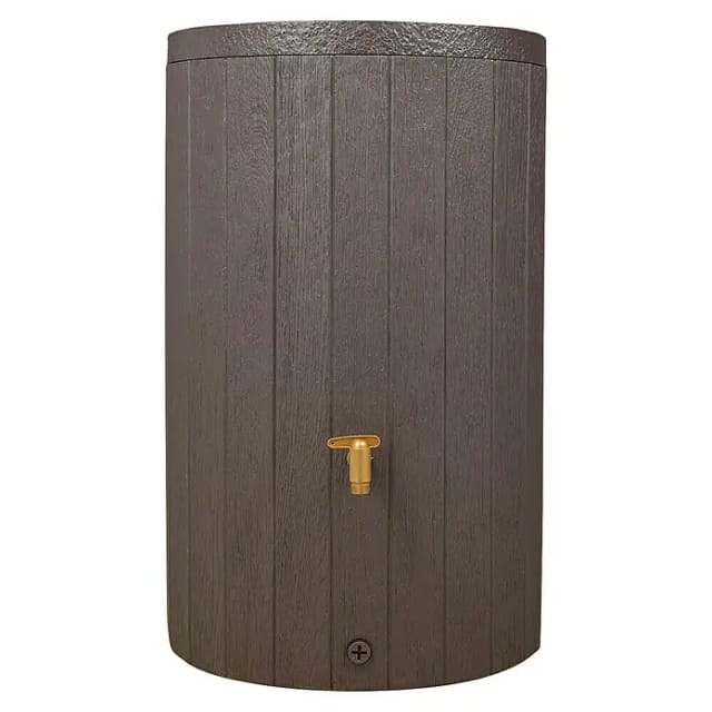 4rain MADERA Regentonne 400 Liter braun