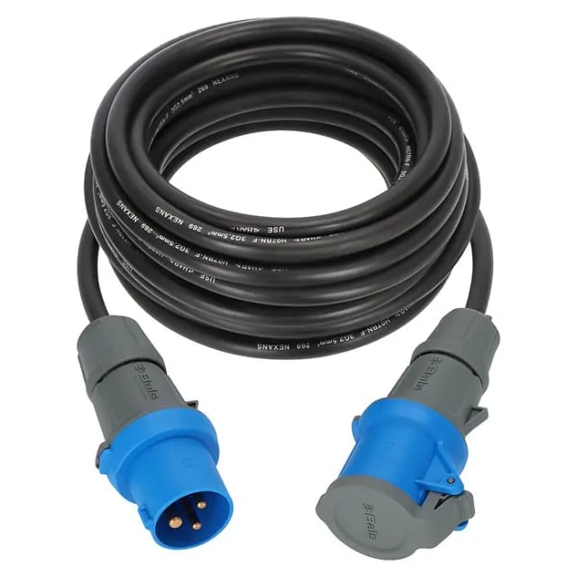 Brennenstuhl 1168650610 Strom Verlängerungskabel Schwarz, Grau, Blau 10 m H07RN-F 3G 2,5 mm²