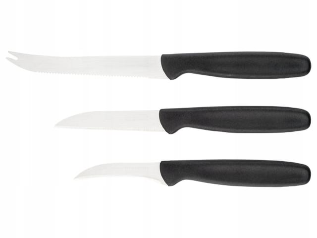 ERNESTO 3-teiliges Küchenmesserset für Tomaten, Gemüse, Obst, Käse, Fleisch