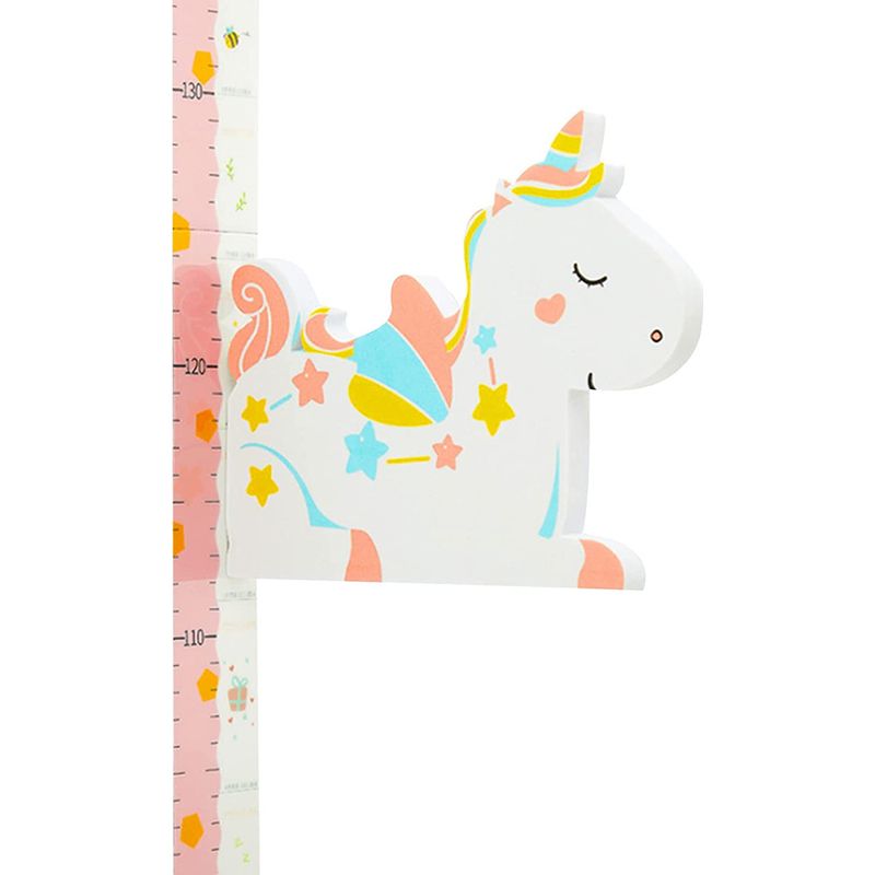 Größenmesslatte Für Kinder – 3d-display Mit Magnetischem Tieraufkleber – Messbereich 65 Bis 185 Cm – Für Glatte Wände, Glas, Holz Und Metall – 1 Stück
