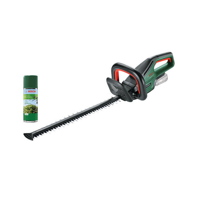 Bosch Akku-Heckenschere UniversalHedgeCut 18V-50 (ohne Akku, 18 Volt System, Messerlänge 50 cm, inkl. Pflegespray)