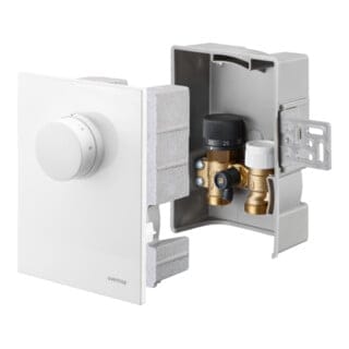 Unibox t-rtl Thermostat, Raum- und Rücklauftemperaturregelung Kunststoff, Weiß - Oventrop