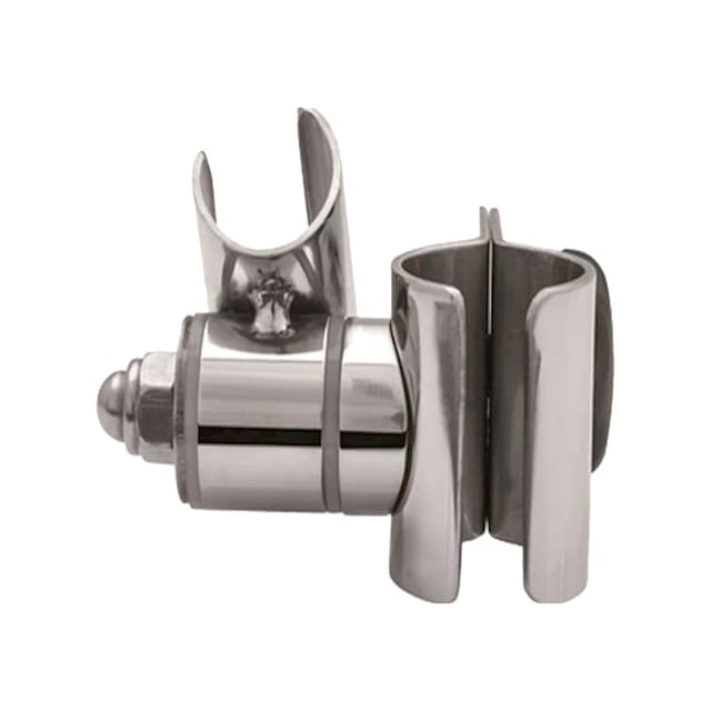 1000 Brausehalter zur nachträglichen Montage an Rohr ø 32 mm, Behindertengerecht, Edelstahl poliert - für Bad und wc - Tecuro