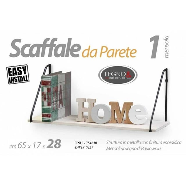 Webmarketpoint - Urban Industrial Metall-Holz-Wandregal 65 x 17 x 28 h