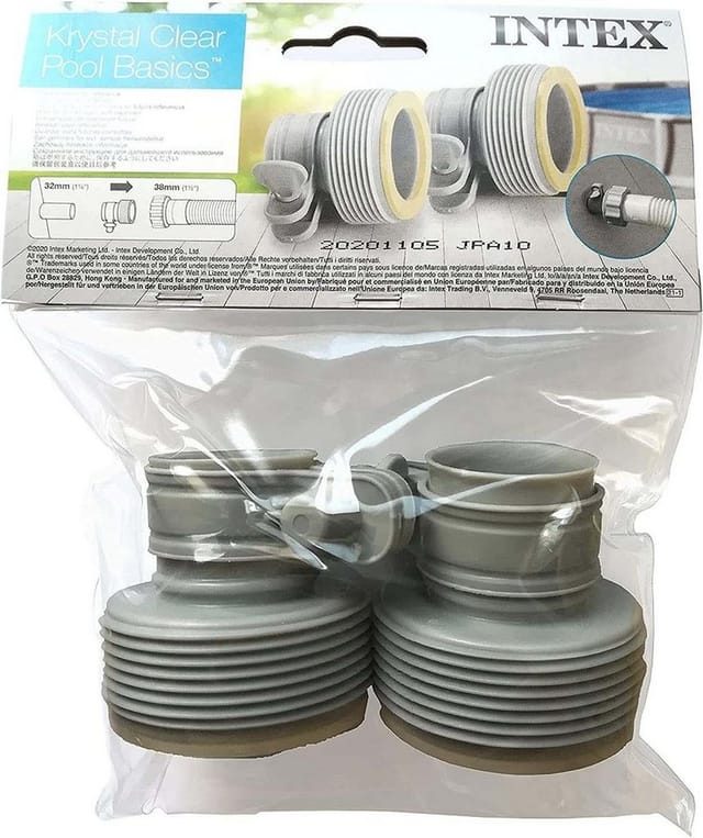 Intex Adapter b grau / im Doppelpack Pool-Reparaturset
