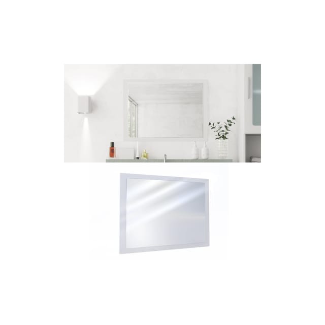 Badezimmerspiegel Emma, Weiß, 45 x 60 cm Vicco