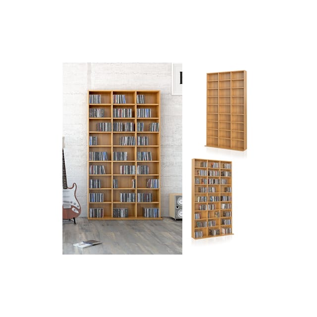 Vicco - CD-Regal Jukebox, Buche, 102 x 178 cm