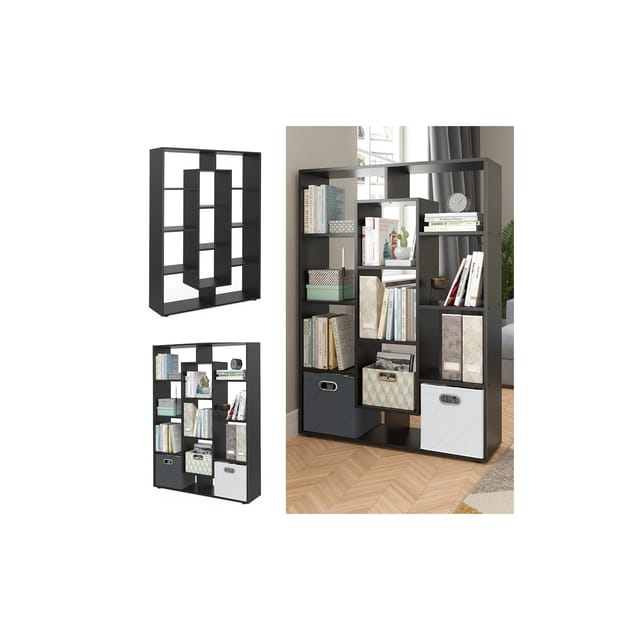 Vicco - Raumteiler , Schwarz, 107.2 x 143 cm