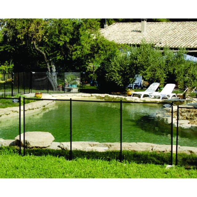 Schutzbarriere für eingelassene Pools nora schwarz, 3,2 Meter Modul