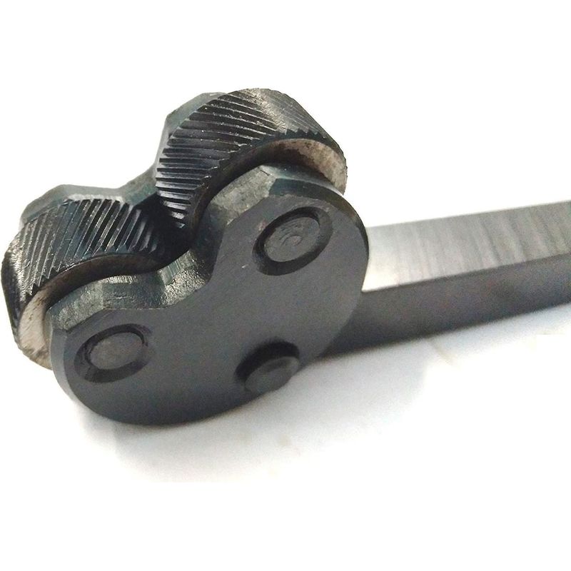 Schwenkkopf-rändelwerkzeug Mit 2 Rändelrädern Für Drehmaschinen-werkzeughalter, 1,0 Mm Teilung