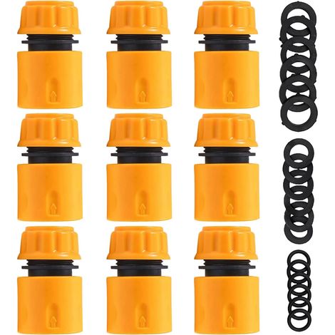 9-teiliges Set Mit 13-mm- (1/2") Und 15-mm- (5/8")-gartenschlauchverbindern – Schnellkupplungen Für Schlauchenden, Gartenschlauchverbinder, Gartenschlauchzubehör