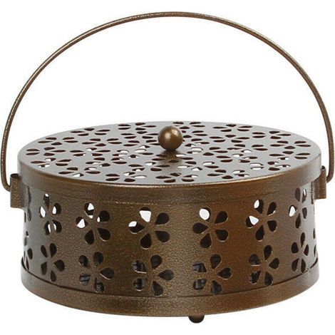 Klassischer Spiralförmiger Räucherstäbchenhalter Zur Mückenabwehr, Metall-räucherstäbchenhalter Für Den Außenbereich (antikbronze), Einteilig