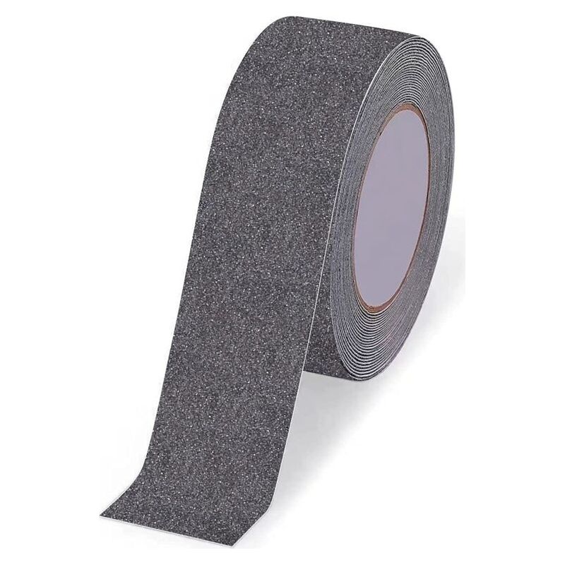 Rutschfestes Streifenprofil Für Außentreppen, 5 Cm X 5 M – Pvc Mit Körnung 80 – Schnelle Montage – Witterungsbeständig – 5 Cm X 5 M