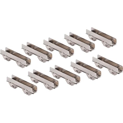 Set Mit 10 Geschlitzten Schiebetürrollen, 6 Mm Breit, Für Glasschiebetüren, Schubladen, Möbel, Duschrollen