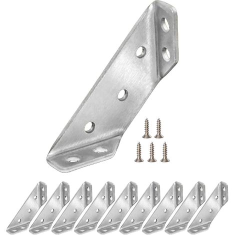 Eckwinkel-set Für Holzrahmen, Eckverstärkungswinkel Für Möbelrahmen, Edelstahl-eckwinkel, Rechtwinklige Metallwinkel Zur Befestigung Von Holzmöbeln