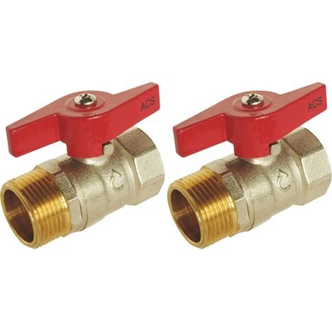 Doppelkugelhahn 1 1/4", Pn 16, Doppelte O-ring-dichtung, Messinggehäuse Cw617n, Wendbarer Flachgriff, Ideal Für Warm- Und Kaltwasser