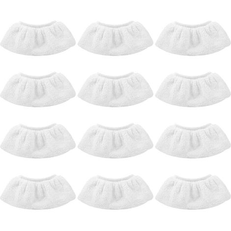 12 Stück Bonnettes Mikrofaser-lingettes, Weiße Lingettes Bonnettes-accessoires, Kompatibel Mit Dem Nettoyeur-vapor-plugin