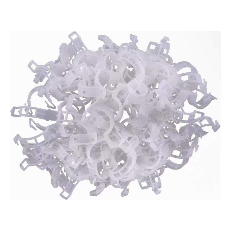 200 Pflanzenstützen Für Gemüse, Tomaten, Kletterpflanzen Und Stängel Für Gerades Und Gesundes Wachstum, 2,6 Cm X 2 Cm, Weiß