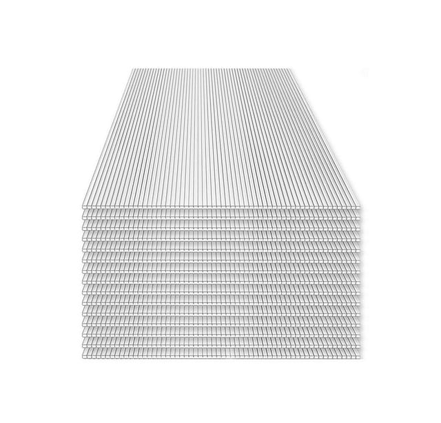HOME DELUXE - Hohlkammerstegplatten Polycarbonat Doppelstegplatten VARUS - 58 x 118 cm 15er Set Polycarbonat Stegplatten Hohlkammerplatten