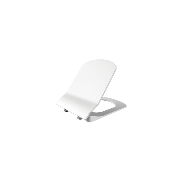 Creavit - Duroplast wc Sitz Toilettensitz Edelstahl Scharniere Absenkautomatik weiß