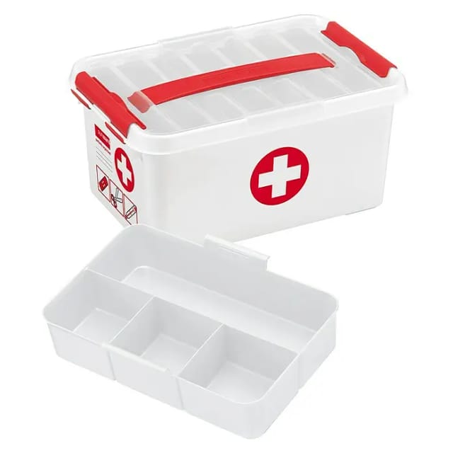 Erste Hilfe - Box Q-Line 6 l 30 x 20 x 14 cm Kasten - Sunware
