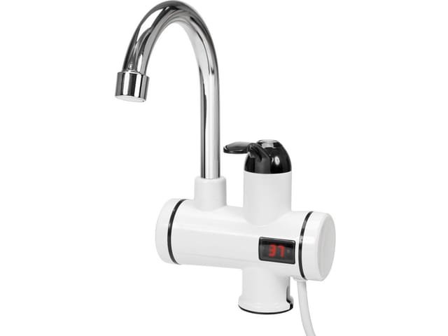 FALA de Wasserhahn mit de Warmwasserbereiter und LED-Anzeige, 3 kW (3000 W), 220 V, 360 °, mit Kartusche de Keramik de hohe Qualität, elektrische