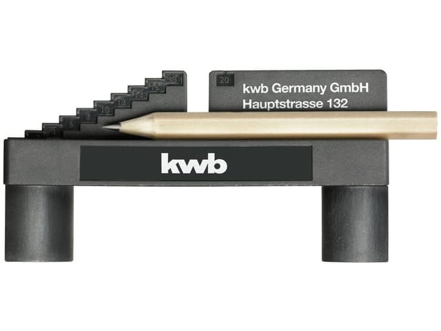 KWB - Mittenfinder/Center-Finder zur Mittel-Punkt Ermittlung inkl. Bleistift und Magnet-Funktion