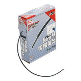 Bgs Technic - Schrumpfschlauch-Box schwarz ø 2,5 mm 10 m