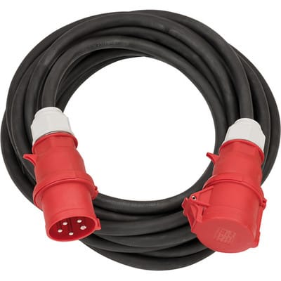 Brennenstuhl 1167320100 Strom Verlängerungskabel 32 A Schwarz 10.00 m H07RN-F 5G 6 mm²