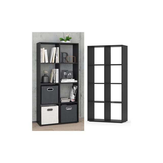 Vicco - Raumteiler Scutum, Schwarz, 143 x 72 cm