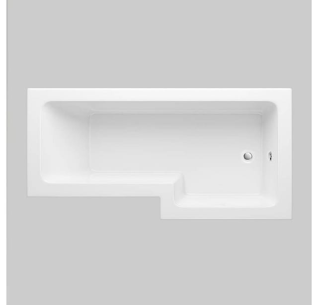 Home Deluxe - Duschbadewanne elara - 170 x 85 cm Links Badewanne Wanne Badewannenaufsatz Duschwand