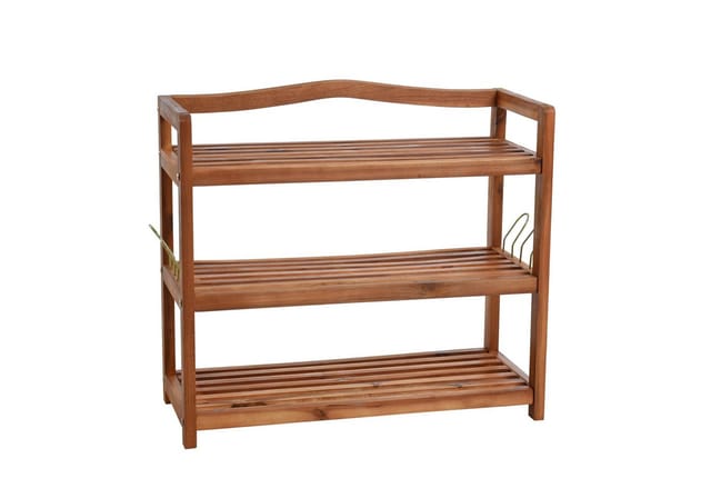 Estexo - Holz Schuhregal Schuhschrank Schuhablage Holzregal Schrank Ablage Akazie Massiv