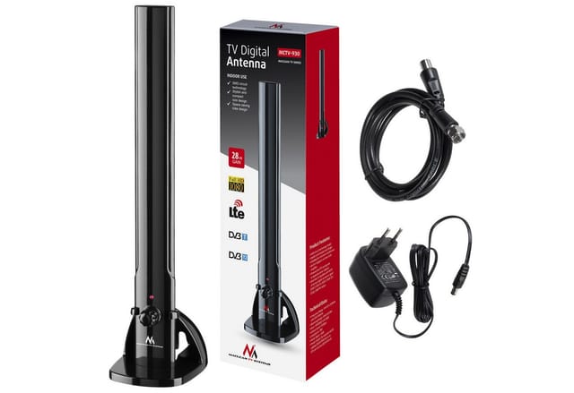 MCTV-930 - TV-Antenne (hdtv, DVB-T2, dvb-t, dvb-t, lte, Dab, ukw, 100 dBμV, Digital Terrestrial) - Maclean