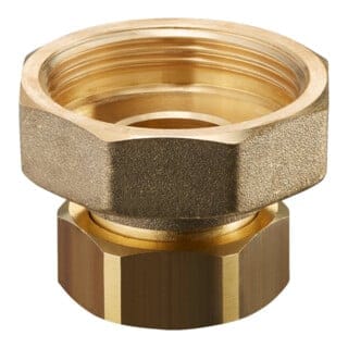Oventrop Pumpenanschlussstutzen für Kesselverrohrung, G 1 1/2" Innengewinde x G 1” Überwurfmutter