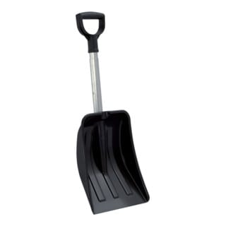 Prosperplast Schneeschaufel Typ everest, aus Kunststoff schwarz, 265 mm breit, Stiel ausziehbar