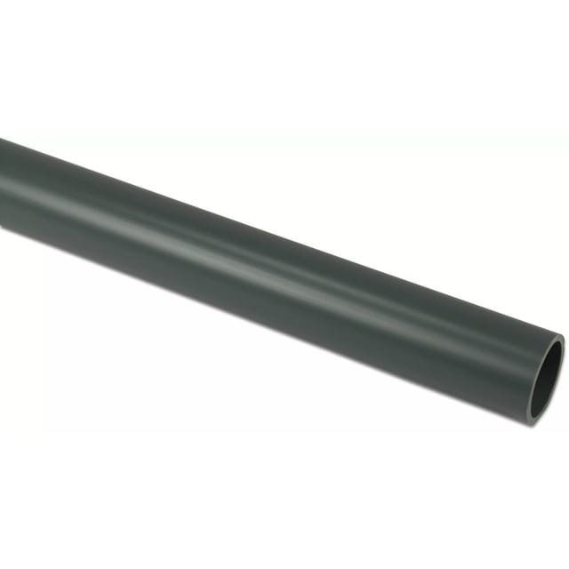 Mega Druckrohr 1,00 m glatt PVC-U Ø 75 x 2,9 mm (PN10), grau