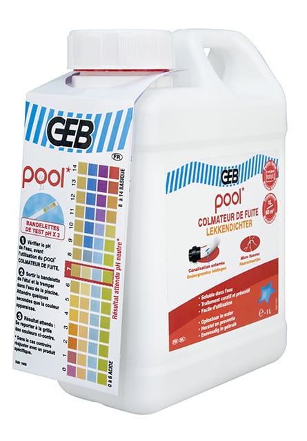 GEB - Leckage-Kolorierer für Schwimmbäder, 1 Liter