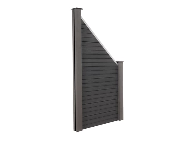 Wpc Sichtschutzzaun callado - 1x Schrägelement Ausführung 1 x Schrägelement Gartenzaun Steckzaun Sichtschutz-Zaun WPC-Zaun - Home Deluxe