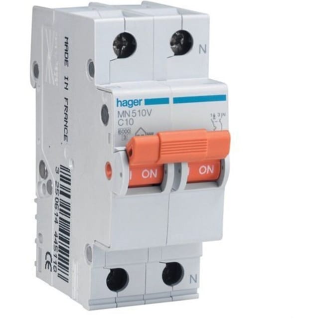 MN516V Leistungsschalter mn 1P+N 16A Kurve c - Hager