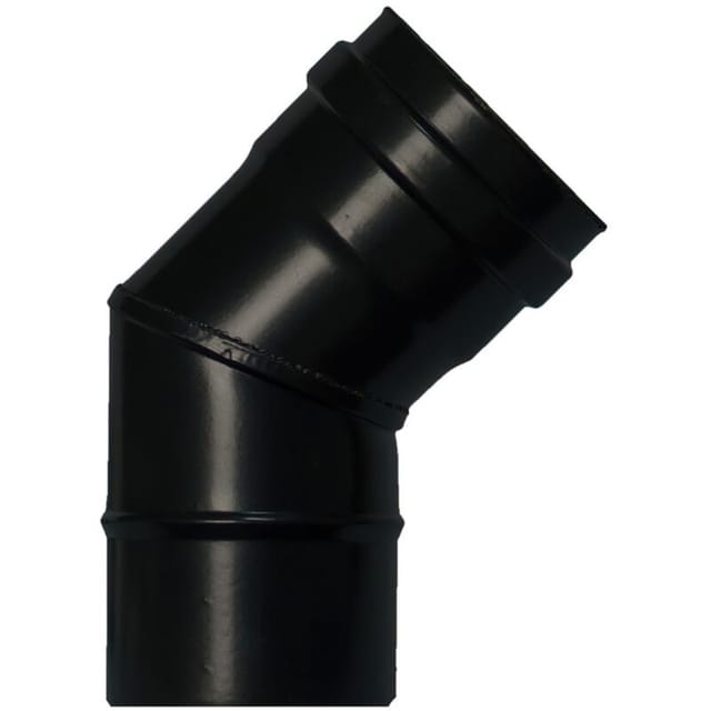 Codo Estufa Pellet Vitrificado Ø80 mm 45°